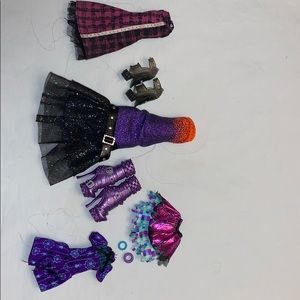 Monster high doll clothing lot